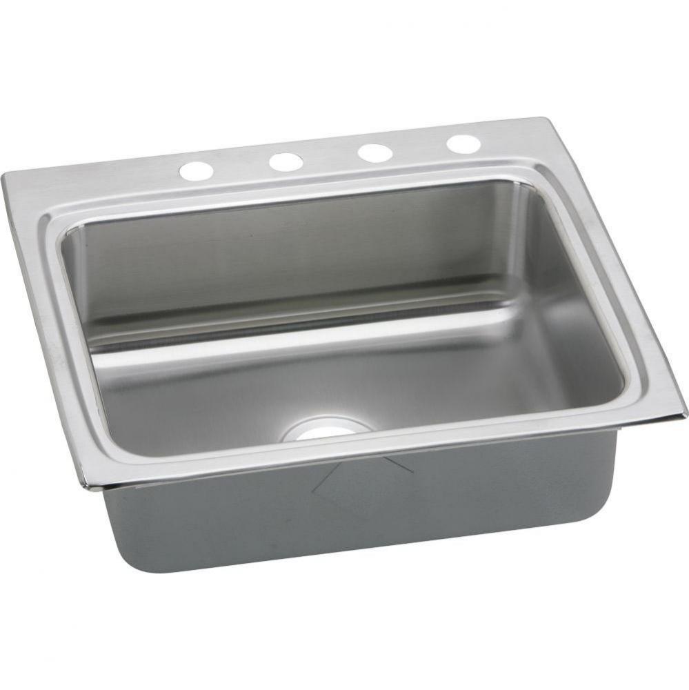 Lustertone Classic Stainless Steel 25&apos;&apos; x 22&apos;&apos; x 8-1/8&apos;&apos;, 1-Hole Sin