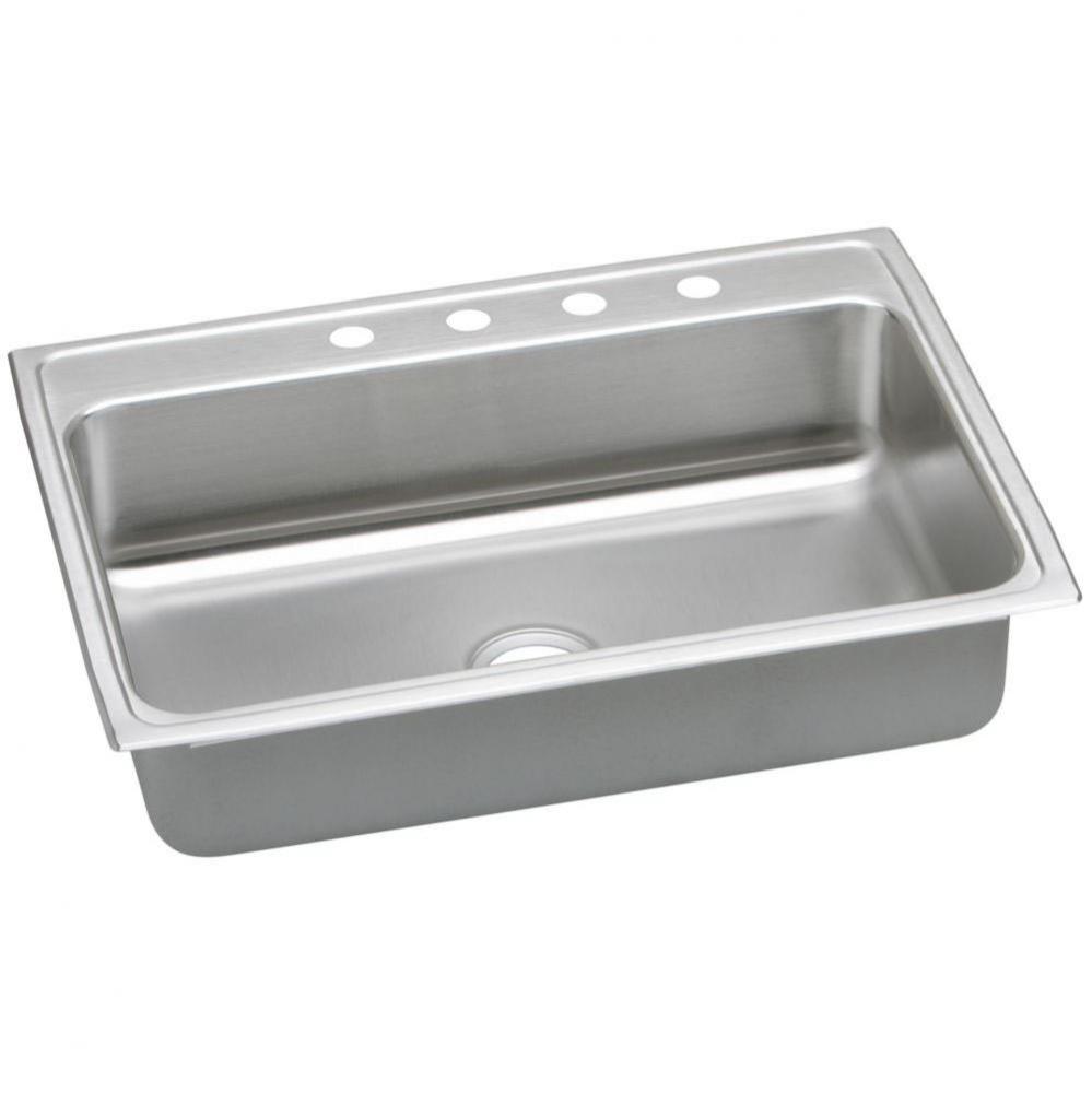 18 Gauge Stainless Steel 31&apos;&apos; x 22&apos;&apos; x 7.625&apos;&apos; Single Bowl Top Mount