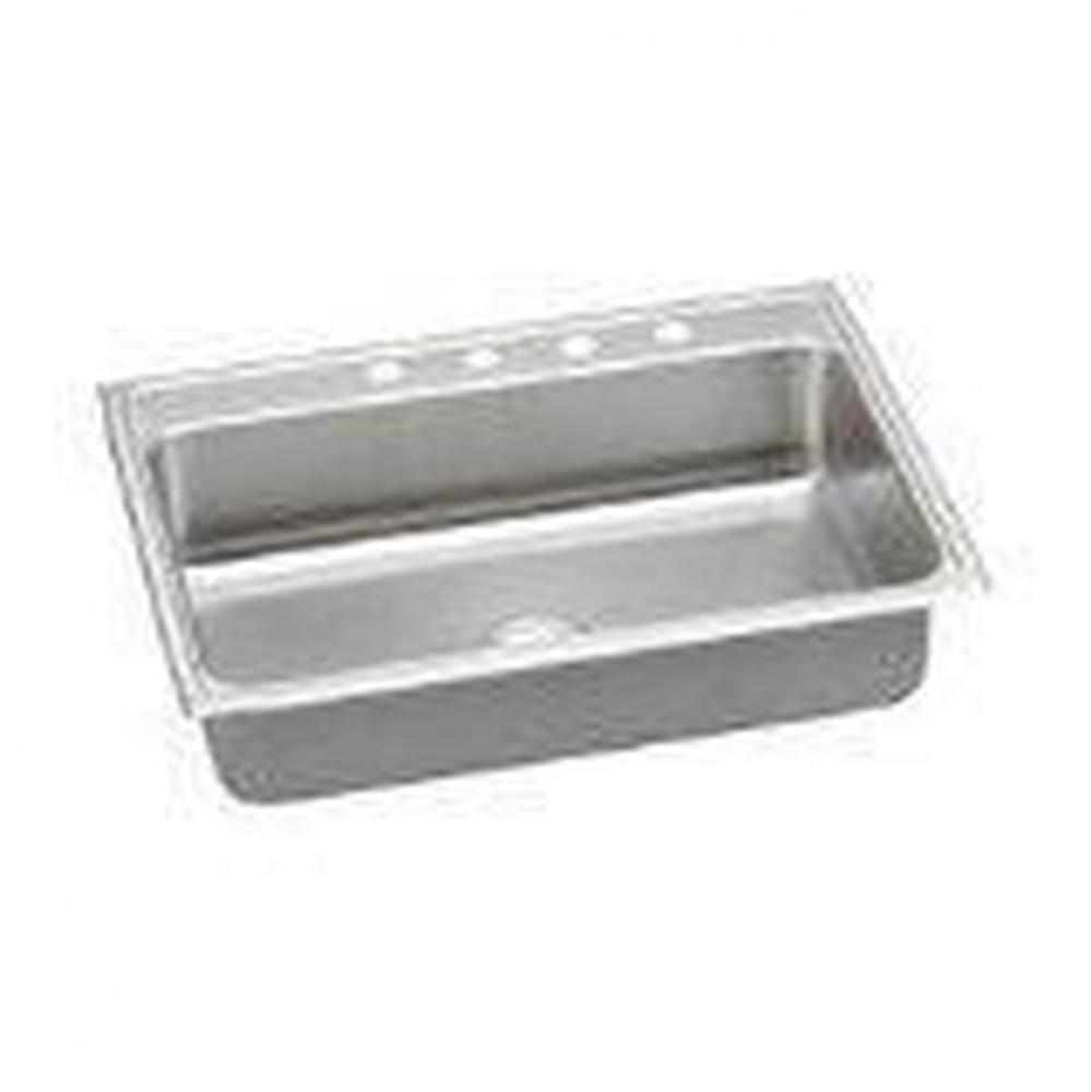 18 Gauge Stainless Steel 31&apos;&apos; x 22&apos;&apos; x 7.625&apos;&apos; Single Bowl Drop-in K