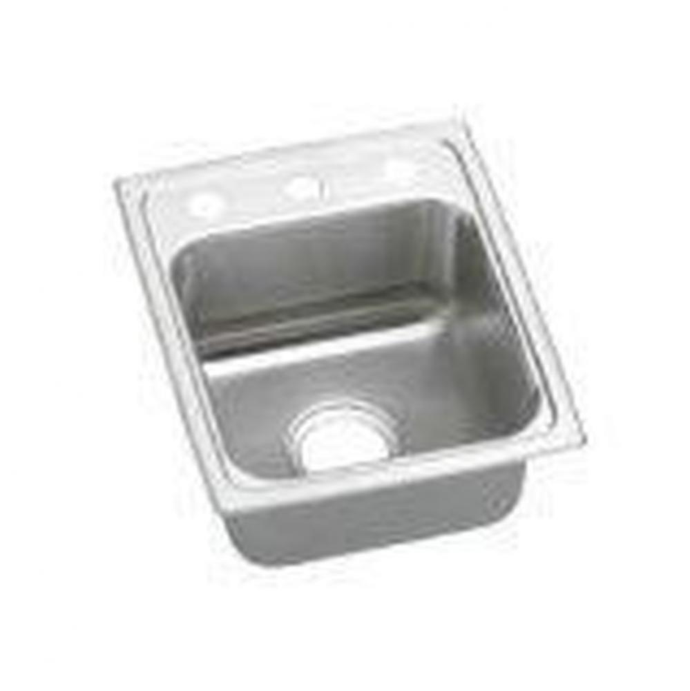 18 Gauge Stainless Steel 13&apos;&apos; x 16&apos;&apos; x 5.5&apos;&apos; Single Bowl Drop-in Kit