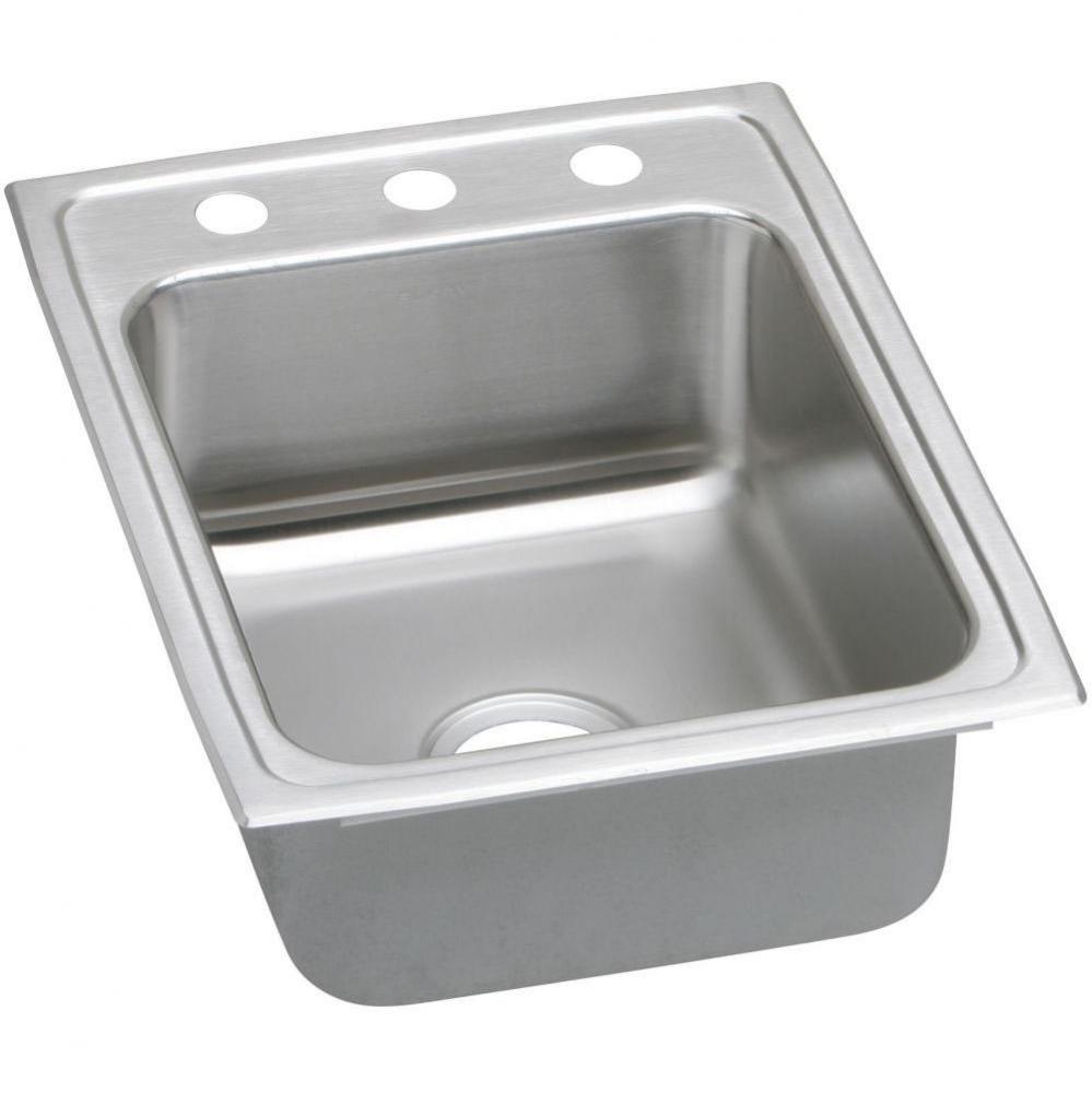 Lustertone Classic Stainless Steel 17&apos;&apos; x 22&apos;&apos; x 6-1/2&apos;&apos;, MR2-Hole S