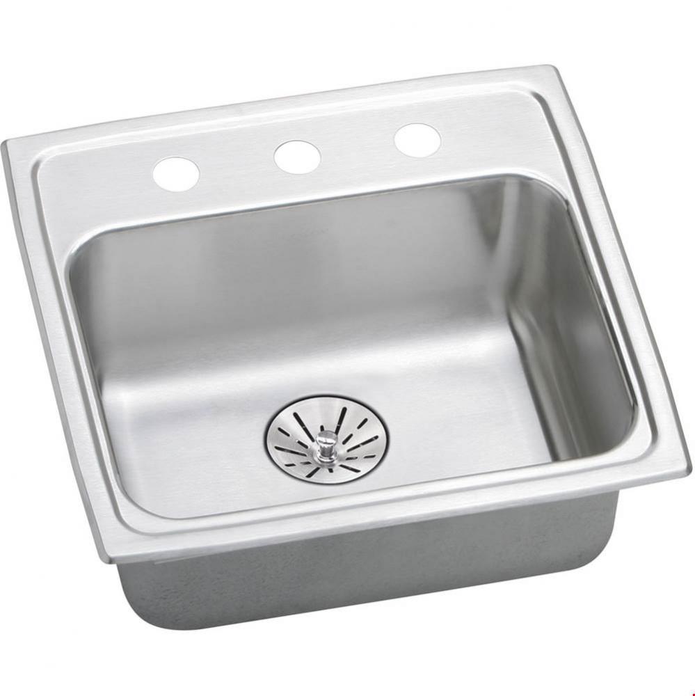 18 Gauge Stainless Steel 19.5&apos;&apos; x 19&apos;&apos; x 6.5&apos;&apos; Single Bowl Drop-in K