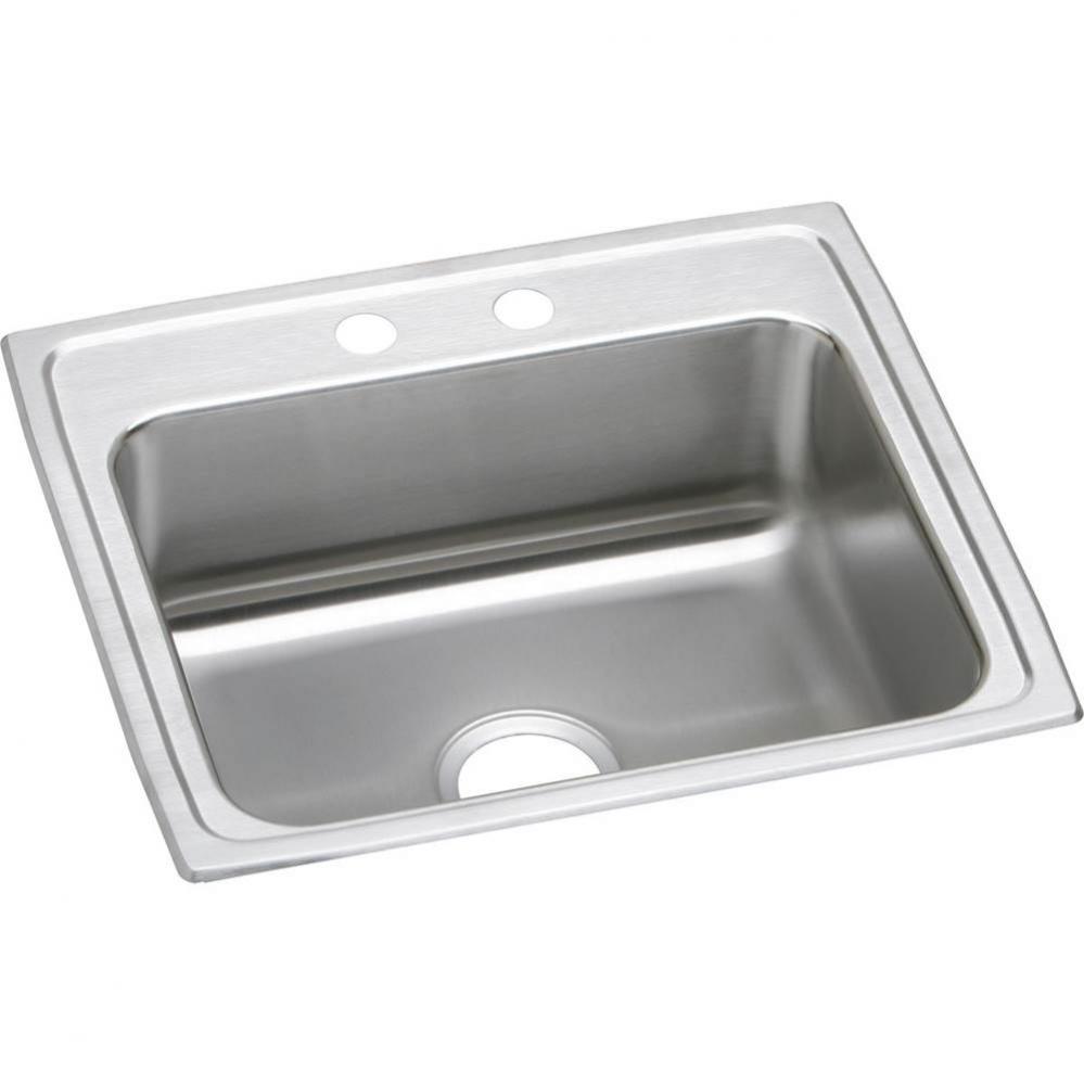 Lustertone Classic Stainless Steel 22&apos;&apos; x 19-1/2&apos;&apos; x 5-1/2&apos;&apos;, Single