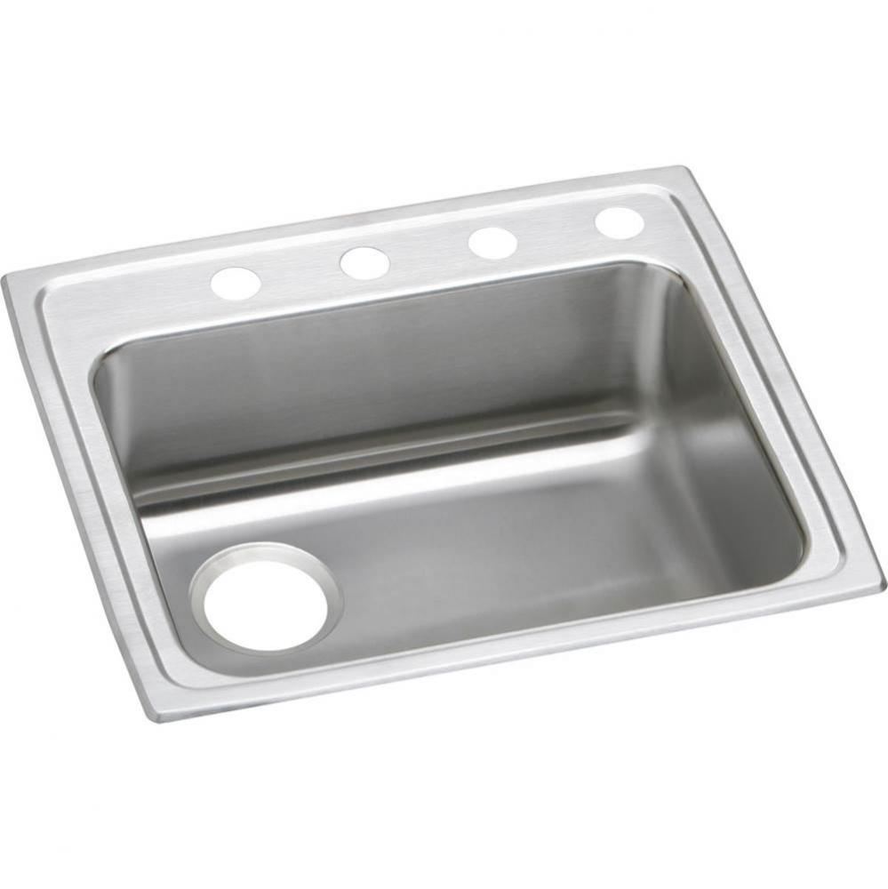 18 Gauge Stainless Steel 22&apos;&apos; x 19.5&apos;&apos; x 5.5&apos;&apos; Single Bowl Drop-in K