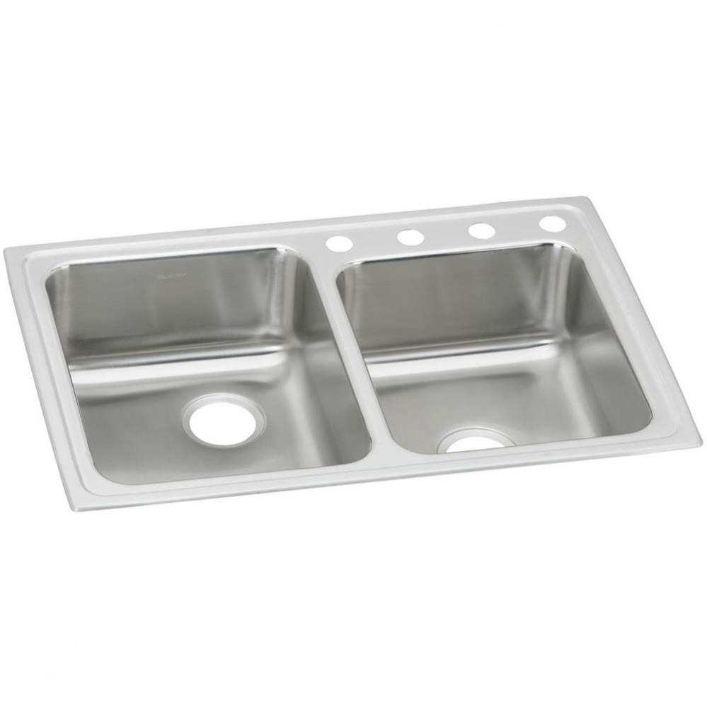Lustertone Classic Stainless Steel 33&apos;&apos; x 22&apos;&apos; x 5-1/2&apos;&apos;, Offset 2-H
