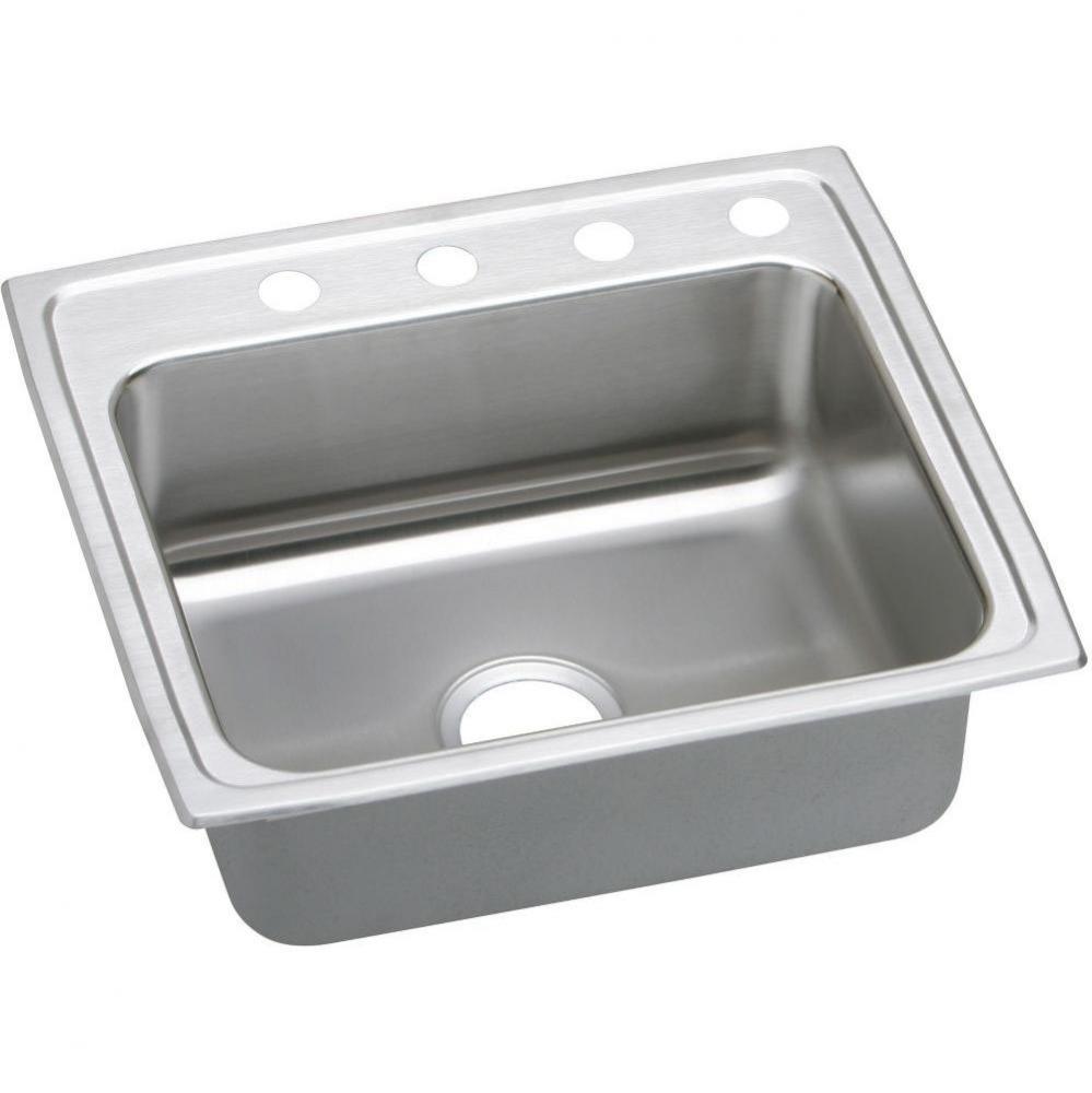 18 Gauge Stainless Steel 25&apos;&apos; x 21.25&apos;&apos; x 5.5&apos;&apos; Single Bowl Drop-in
