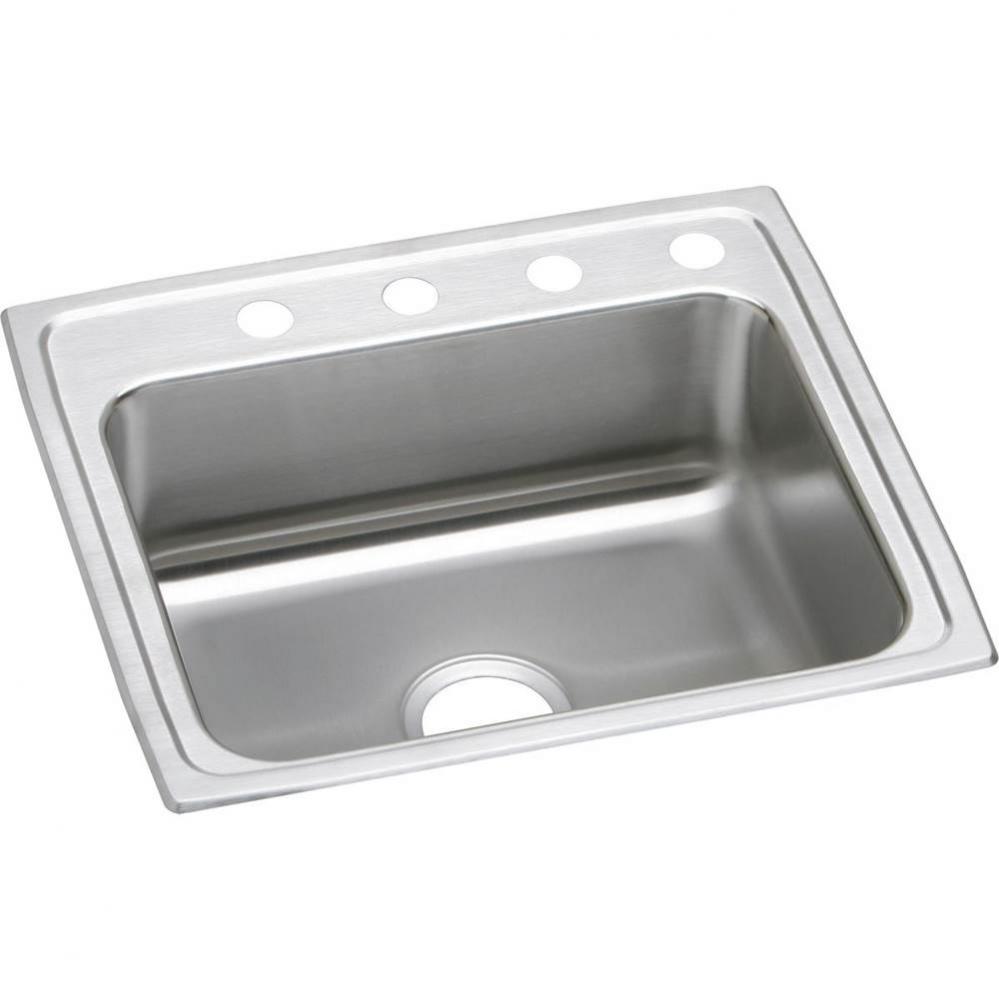 18 Gauge Stainless Steel 25&apos;&apos; x 21.25&apos;&apos; x 6&apos;&apos; Single Bowl Drop-in Ki