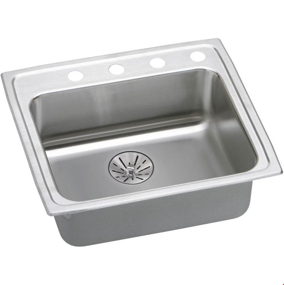 18 Gauge Stainless Steel 25&apos;&apos; x 21.25&apos;&apos; x 6.5&apos;&apos; Single Bowl Drop-in