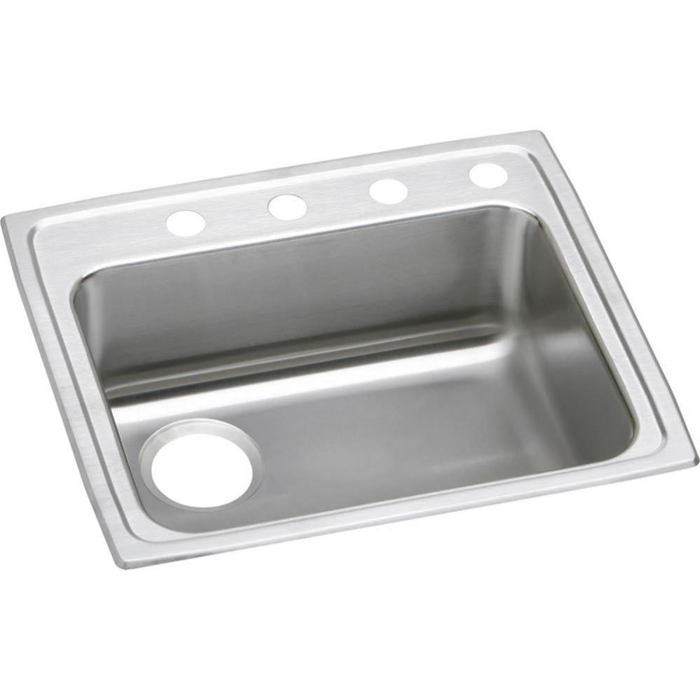 18 Gauge Stainless Steel 25&apos;&apos; x 21.25&apos;&apos; x 5&apos;&apos; Single Bowl Drop-in Ki