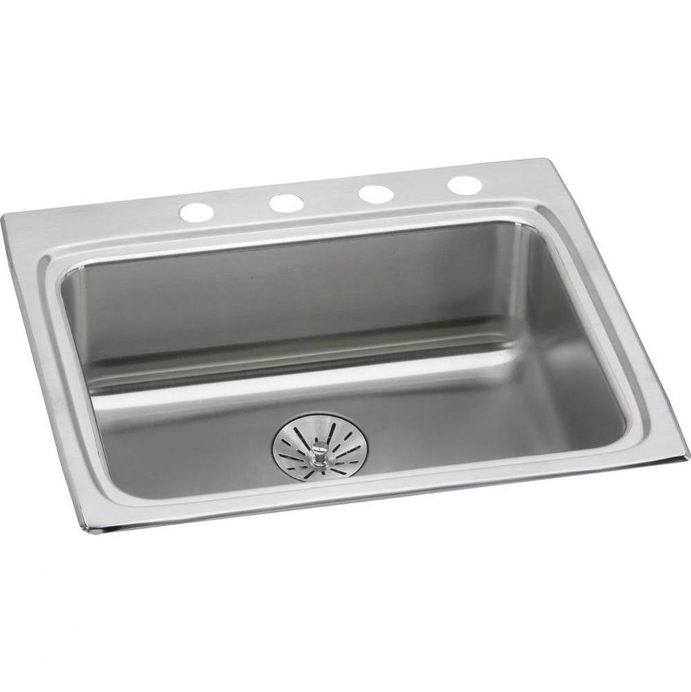 18 Gauge Stainless Steel 25&apos;&apos; x 22&apos;&apos; x 6.5&apos;&apos; Single Bowl Drop-in Kit