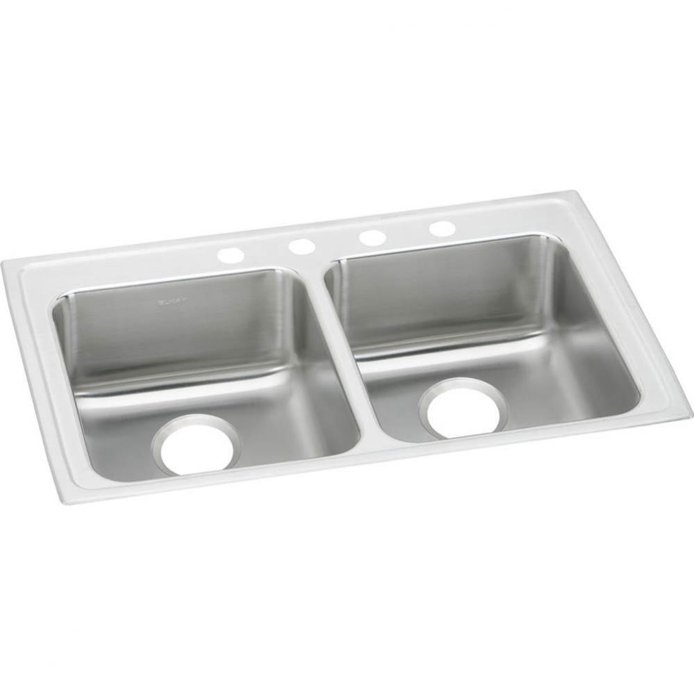 Lustertone Classic Stainless Steel 37&apos;&apos; x 22&apos;&apos; x 5-1/2&apos;&apos;, Equal 0-Ho