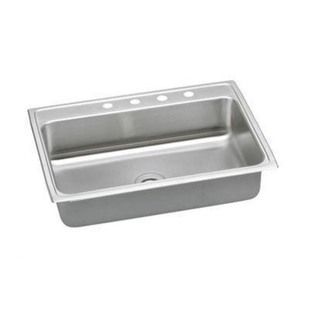18 Gauge Stainless Steel 31&apos;&apos; x 22&apos;&apos; x 7.625&apos;&apos; Single Bowl Top Mount
