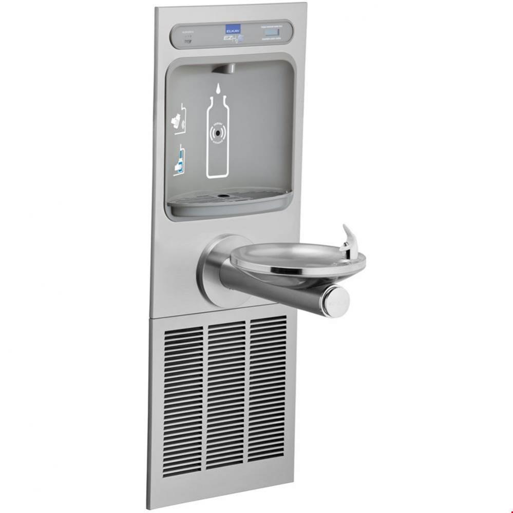 ezH2O Bottle Filling Station with Integral SwirlFlo Fountain, Refrigerated Filtered Refrigerated S