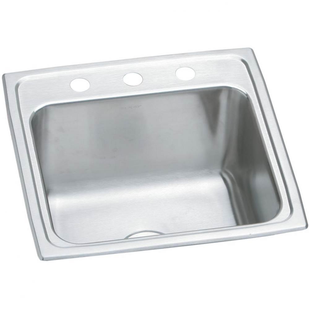 Pursuit Stainless Steel 19-1/2&apos;&apos; x 19&apos;&apos; x 10-3/16&apos;&apos;, 2-Hole Single B