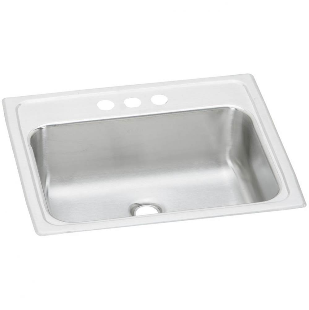 20 Gauge Stainless Steel 19&apos;&apos; x 17&apos;&apos; x 6.125&apos;&apos; Single Bowl Drop-in B