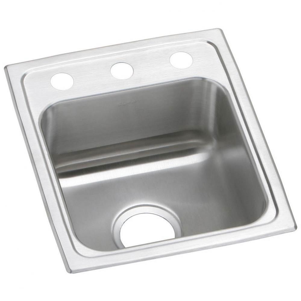 20 Gauge Stainless Steel 15&apos;&apos; x 17.5&apos;&apos; x 7.125&apos;&apos; Single Bowl Drop-in