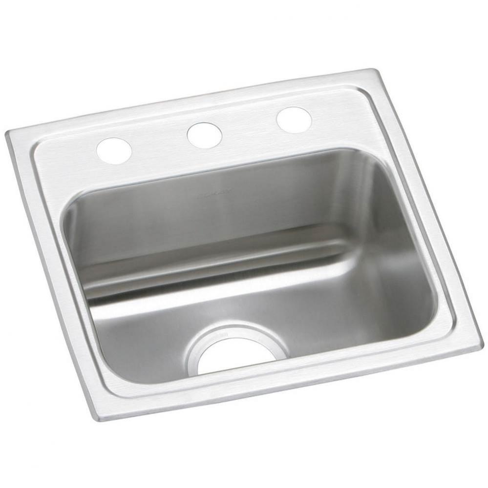20 Gauge Stainless Steel 17&apos;&apos; x 16&apos;&apos; x 7.125&apos;&apos; Single Bowl Drop-in K