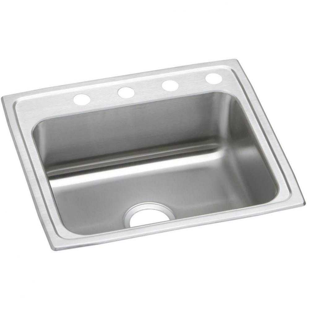 20 Gauge Stainless Steel 22&apos;&apos; x 19.5&apos;&apos; x 7.125&apos;&apos; Single Bowl Drop-in