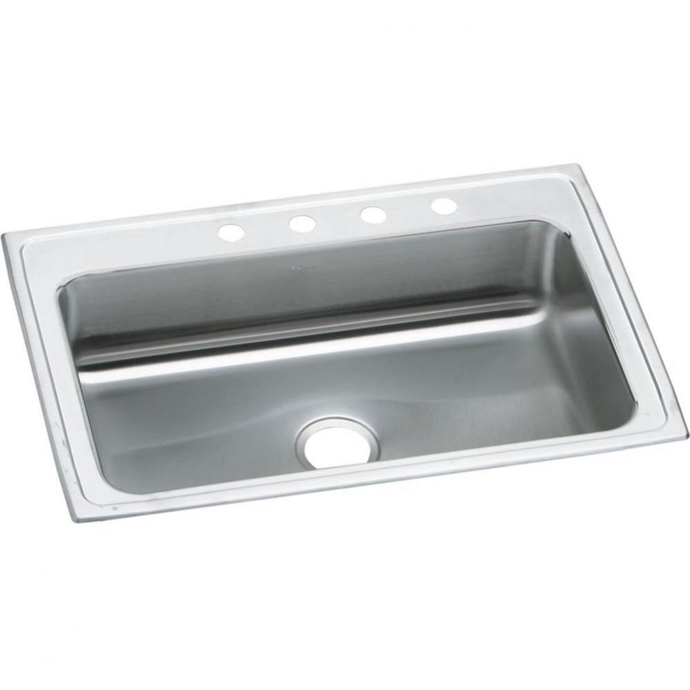 20 Gauge Stainless Steel 33&apos;&apos; x 22&apos;&apos; x 7.25&apos;&apos; Single Bowl Drop-in Ki