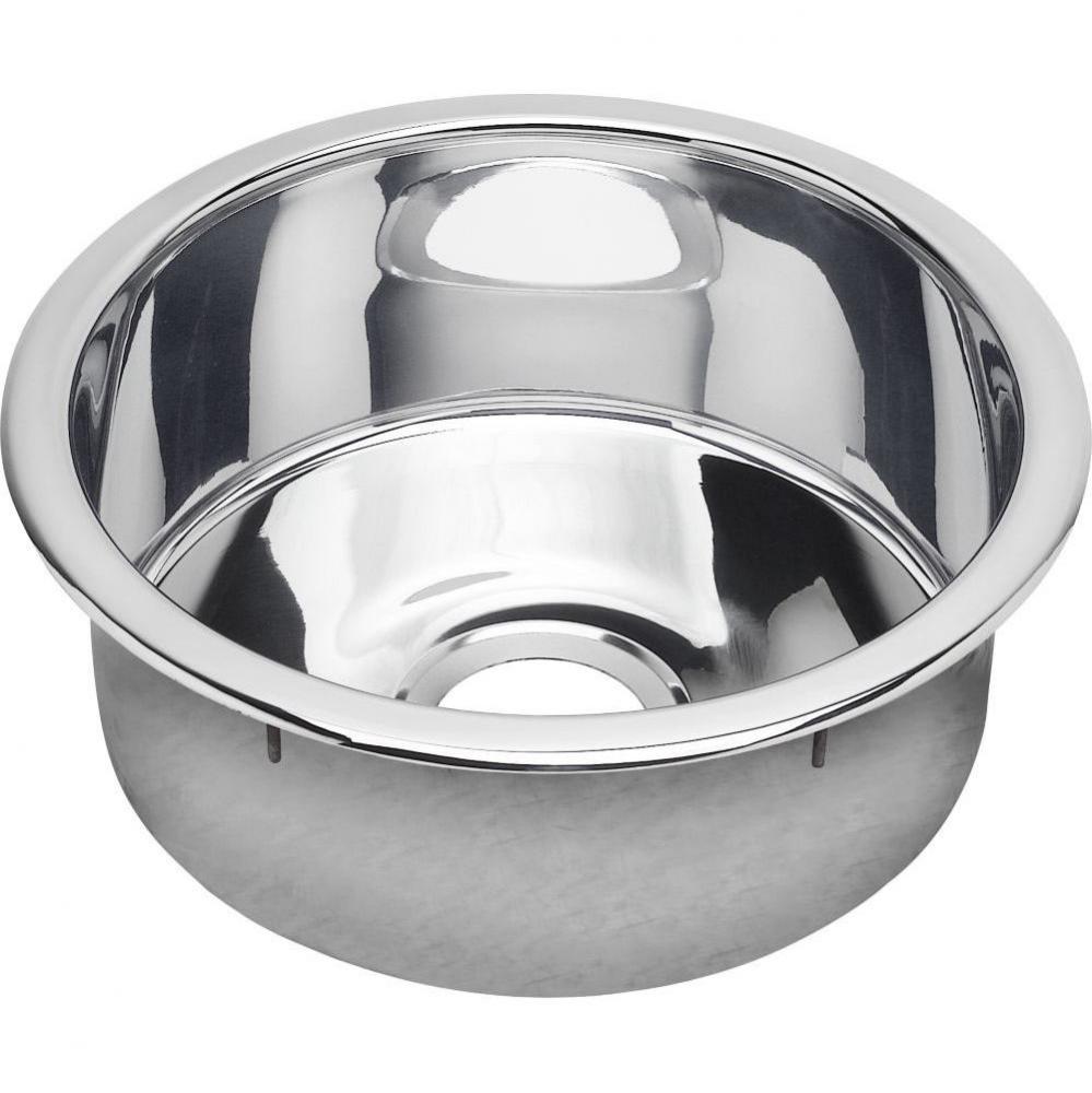 Stainless Steel 16-3/8&apos;&apos; x 16-3/8&apos;&apos; x 7&apos;&apos;, Single Bowl Dual Mount Ba
