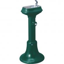 Elkay 76048812161 - Halsey Taylor Outdoor Cast Iron Fountain, Non-Filtered Non-Refrigerated Freeze Resistant Forest Gr