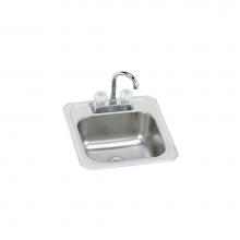 Elkay BCRA150C - 20 Gauge Stainless Steel 15'' x 15'' x 6.125'' Single Bowl Drop-in B