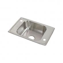 Elkay CDKAD2517654 - 20 Gauge Stainless Steel 25'' x 17'' x 6.5'' Single Bowl Drop-in Sin