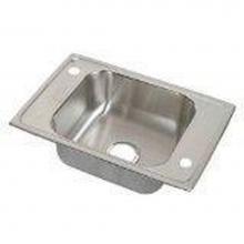Elkay CDKAD251765X - 20 Gauge Stainless Steel 25'' x 17'' x 6.5'' Single Bowl Drop-in Sin