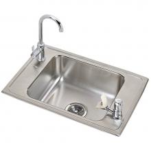 Elkay CDKR2517C - 20 Gauge Stainless Steel 25'' x 17'' x 6.875'' Single Bowl Drop-in S