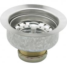 Elkay D361125 - Dayton 3-1/2'' Stainless Steel Drain with Removable Basket Strainer and Rubber Stopper (