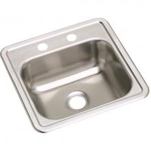 Elkay DW50115163 - Dayton Stainless Steel 15'' x 15'' x 5-3/16'', 3-Hole Single Bowl Dr