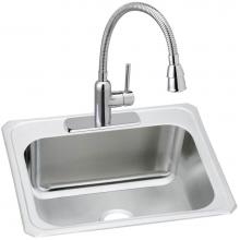 Elkay DCR252212C - Pursuit Stainless Steel 25'' x 22'' x 12-1/4'', 3-Hole Single Bowl D