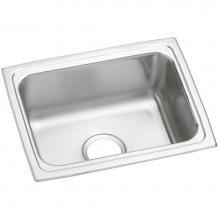 Elkay DLFR251910 - 18 Gauge Stainless Steel 25'' x 19.5'' x 10.125'' Single Bowl Drop-i