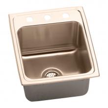 Elkay DLR172210MR2-CU - CuVerro Antimicrobial Copper 17'' x 22'' x 10-1/8'', Single Bowl Dro