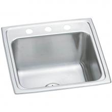 Elkay DLR191910PD3 - Lustertone Classic Stainless Steel 19-1/2'' x 19'' x 10-1/8'', Singl