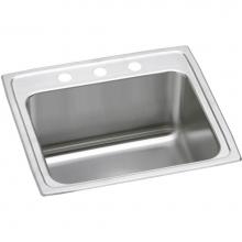 Elkay DLR252110PD0 - Lustertone Classic Stainless Steel 25'' x 21-1/4'' x 10-1/8'', 0-Hol