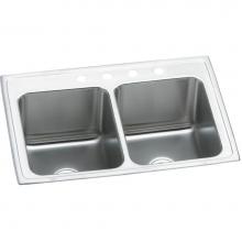 Elkay DLR2519100 - Lustertone Classic Stainless Steel 25'' x 19-1/2'' x 10-1/8'', Equal