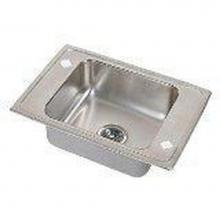 Elkay DRKAD251745X - 18 Gauge Stainless Steel 25'' x 17'' x 4.5'' Single Bowl Drop-in Sin