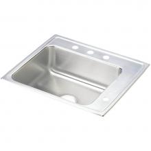 Elkay DRKAD252240R0 - Lustertone Classic Stainless Steel 25'' x 22'' x 4'', Single Bowl Dr