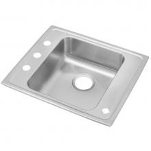 Elkay DRKAD2522402LM - Lustertone Classic Stainless Steel 25'' x 22'' x 4'', Single Bowl Dr