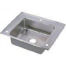 Elkay DRKAD282255X - 18 Gauge Stainless Steel 28'' x 22'' x 5.5'' Single Bowl Drop-in Sin