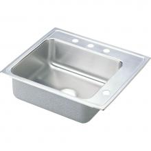 Elkay DRKRQ2220R4 - 18 Gauge Stainless Steel 22'' x 19.5'' x 7.5'' Single Bowl Drop-in S