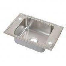 Elkay DRKR2220X - 18 Gauge Stainless Steel 22'' x 19.5'' x 7.5'' Single Bowl Drop-in S