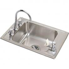 Elkay DRKR2517C - Lustertone Classic Stainless Steel 25'' x 17'' x 7-5/8'', 4-Hole Sin