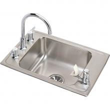 Elkay DRKR3119C - 18 Gauge Stainless Steel 31'' x 19.5'' x 7.625'' Single Bowl Drop-in