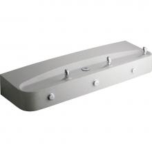 Elkay EDFPVR320RC - Soft Sides Multi-Station Composite Fountain Non-Filtered, Non-Refrigerated White Granite Composite