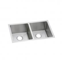 Elkay EFRU311810T - 16 Gauge Stainless Steel 30.75'' x 18.5'' x 10'' Double Bowl Undermo