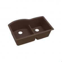 Elkay ELGHU3322RMC0 - Quartz Classic 33'' x 22'' x 10'' Double Bowl Undermount Sink with A