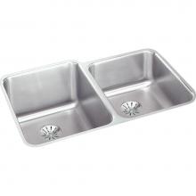 Elkay ELUH3120RPD - 18 Gauge Stainless Steel 31.25'' x 20.5'' x 9.875'' Double Bowl Unde