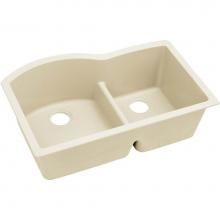 Elkay ELXHU3322RPA0 - Quartz Luxe 33'' x 22'' x 10'' Double Bowl Undermount Sink with Aqua